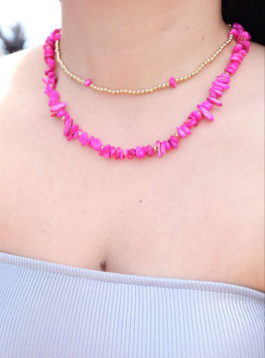 Alma Fucsia Necklace
