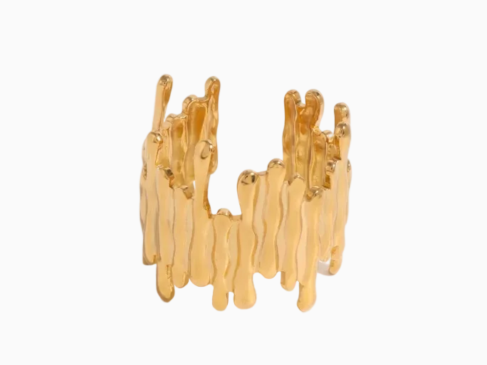 Golden Cascade Ring